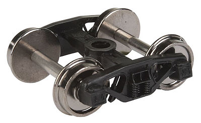 Walthers Proto 2000 HO Scale Rigid Trucks w/33" RP-25 Metal Wheels & Axles -- 50-Ton Spring (Plankless) 1 Pair