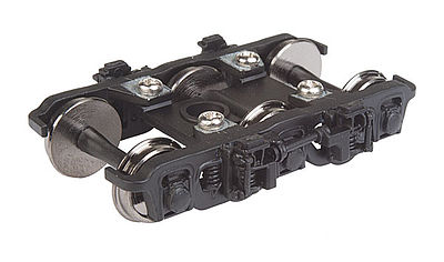 Walthers Proto 920-2116 HO Scale GSC Lightweight 6-Wheel Passenger Trucks from ATSF Diner -- Black - 1 Pair