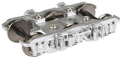 Walthers Proto 920-2117 HO Scale GSC Lightweight 6-Wheel Passenger Trucks from ATSF Diner -- Silver - 1 Pair