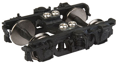 Walthers Proto 920-2125 HO Scale Milwaukee Road 8' Nystrom Trucks with Clasp Brake -- Black - 1 Pair