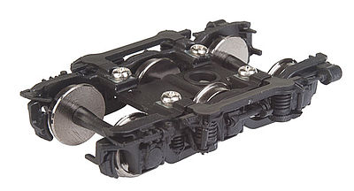 Walthers Proto 920-2127 HO Scale Milwaukee Road 8' Nystrom Trucks w/Disc Brake -- Black - 1 Pair
