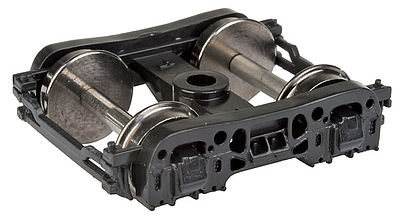 Walthers Proto 2215 HO Scale Allied Full-Cushion Express Trucks -- Black - 1 Pair