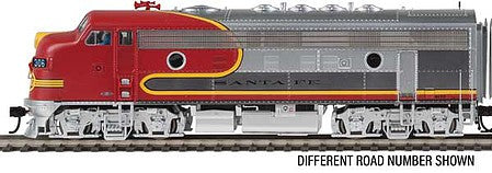Walthers Proto 920-47922 HO Scale EMD F7A - Standard DC -- Santa Fe #307L (Warbonnet, red, silver)