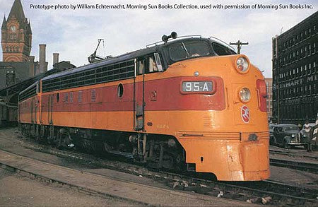 Walthers Proto 920-49506 HO Scale EMD FP7 Standard DC -- Milwaukee Road #92C (Early Orange, Maroon; Running Hiawatha Logo)