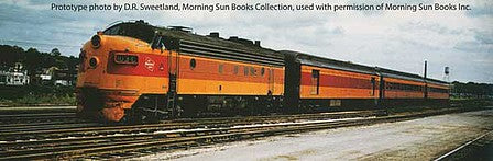Walthers Proto 920-49508 HO Scale EMD FP7 Standard DC -- Milwaukee Road #98C (Modified Orange, maroon; Cab Logo)