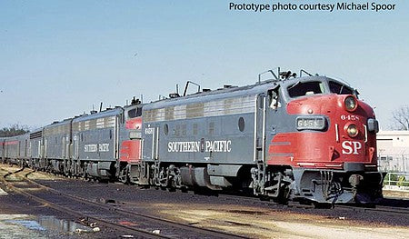 Walthers Proto 920-49529 HO Scale EMD FP7 - F7B Standard DC -- Southern Pacific(TM) 6454, 8297 (gray, red, white)