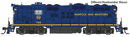 Walthers Proto 920-49706 HO Scale EMD GP9 Phase II High Short Hood - Standard DC -- Norfolk & Western #809 (blue, yellow)