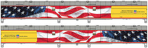 Walthers Proto 920-9200 HO Scale 85' ACF Baggage Car Union Pacific(R) Heritage Fleet - Ready to Run - Standard -- Union Pacific(R) #5769 (American Flag Scheme; Armour Yellow, gray)