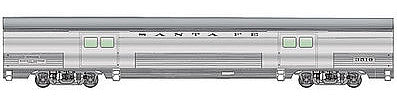Walthers Proto 9465 HO Scale 73' Budd Baggage Car - Ready to Run - Standard - 1954 El Capitan -- Santa Fe (real metal finish)