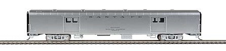 Walthers Proto 920-9600 HO Scale 74' Pullman-Standard Baggage Car -- Santa Fe (painted silver w/decals)