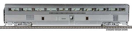Walthers Proto 920-9622 HO Scale 85' Budd 68-Seat Step-Down Coach -- Santa Fe #529 (Real Metal Finish)