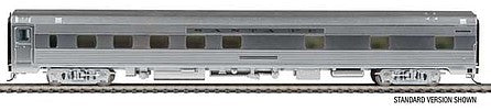 Walthers Proto 920-9626 HO Scale 85' Budd Pine Series 10-6 Sleeper -- Santa Fe - Pine Mesa (Real Metal Finish)