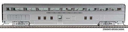 Walthers Proto 920-9651 HO Scale 85' Budd Hi-Level 72-Seat Coach -- Santa Fe #706 - Deluxe Edition w/LED Lighting, Preiser Figures