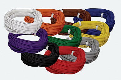 LokSound By ESU 51944 All Scale Super Thin Wire -- .5mm, 36AWG, 10m Roll, Orange