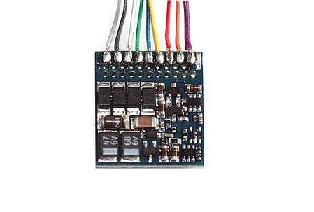 LokSound By ESU 54620 All Scale LokPilot Fx V4.0 Function-Only DCC-MM-SX Decoder -- NEM652 8-Pin Plug with Wire Harness
