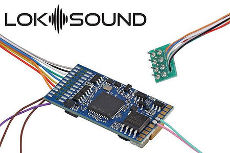 LokSound By ESU 58420 HO Scale LokSound 5 Sound and DCC Control Decoder -- 8-Pin NEM652 Harness Plug, 30 x 15.5mm