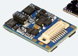 LokSound By ESU 59814 N Scale LokPilot 5 Micro DCC-MM-SX-M4 Multi-Protocol Control-Only Decoder -- PluX16 Interface