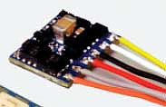 LokSound By ESU 59837 N Scale LokPilot 5 Micro DCC-MM-SX-M4 Multi-Protocol Control-Only Decoder -- Angled Direct 6-Pin Interface