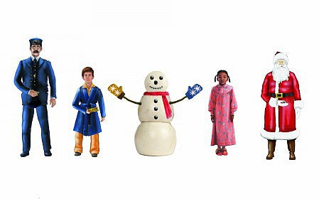 Lionel 1830010 O Scale Polar Express - Figures pkg(5) -- Conductor, Hero Boy, Snowman, Hero Girl and Santa Claus