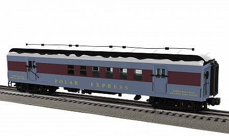 Lionel 1927351 O Scale 60' Railway Post Office - 3-Rail - Ready to Run -- Polar Express (blue, red, white roof)