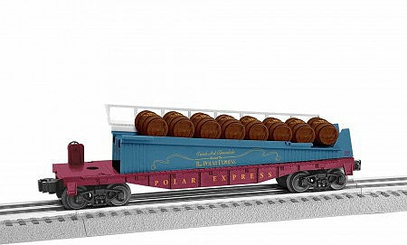 Lionel 1928430 O Barrel Ramp Car - 3-Rail - Ready to Run -- Polar Express
