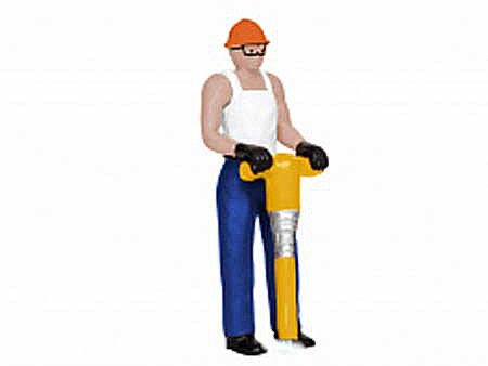 Lionel 1930360 O Scale Man with Flashing Jackhammer Lighted Figure