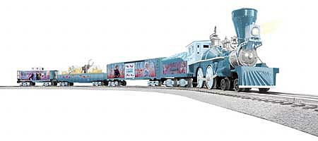 Lionel 2023040 O Scale Disney Frozen Train Set - 3-Rail - LionChief(R) Sound and Control -- 4-4-0 Steam Loco, 3 Cars, FasTrack(R) Oval and Contoller