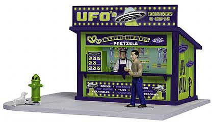 Lionel 2029280 O Scale Animated Area 51 Souvenir Stand - Lighted -- Assembled