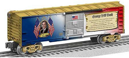 Lionel 2038050 O Scale Boxcar - 3-Rail - Ready to Run -- George H. W. Bush