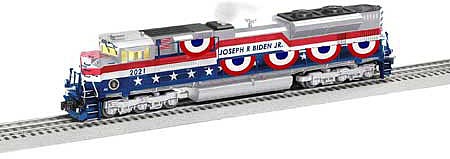 Lionel 2133760 O Scale EMD SD70ACe - 3-Rail - Legacy Sound and Control -- President Joseph Biden 2021 (red, white, blue)