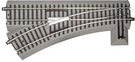 Lionel 649868 S Scale Manual R20 Turnout - FasTrack(R) -- Left