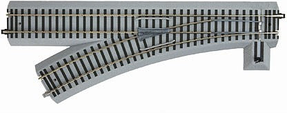 Lionel 649883 S Scale R27 Manual Turnout - American Flyer(R) FasTrack -- Left Hand