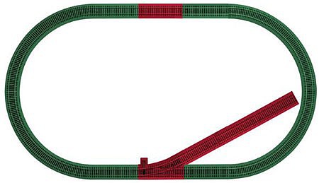 Lionel 649991 S Scale FastTrack - American Flyer(R) -- Siding Track Add-On Track Pack