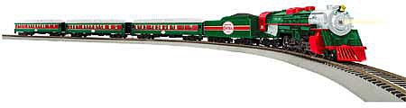 Lionel 871811020 HO Scale The Christmas Express - LionChief Bluetooth Control -- North Pole Central 2-8-4 Locomotive, 3 Cars