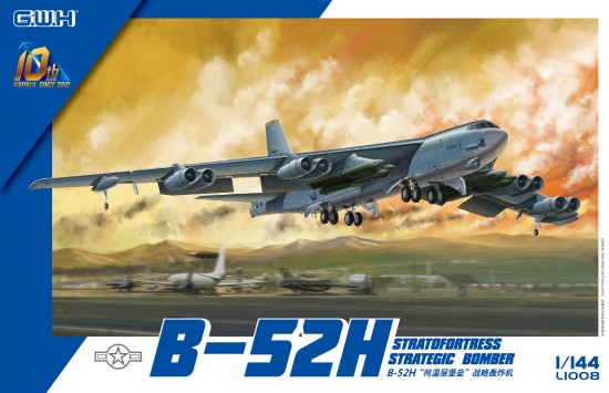 Lion Roar Great Wall Hobby 1008 1/144 B52H Stratofortress Strategic Bomber
