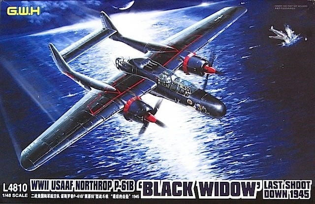 Lion Roar Great Wall Hobby 4810 1/48 WWII USAAF P61B Black Widow Last Shoot Down 1945 Aircraft