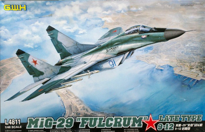 Lion Roar Great Wall Hobby 4811 1/48 MiG29 Fulcrum Late Type 9-12 Fighter