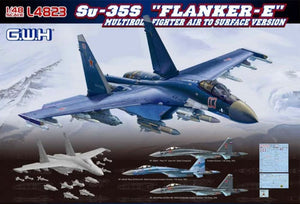 Lion Roar Great Wall Hobby 4823 1/48 Russian Su35S Flanker E Multi-Role Fighter w/Air-to-Surface Weapons