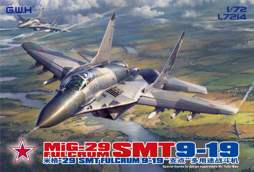 Lion Roar Great Wall Hobby 7214 1/72 MiG29SMT Fulcrum 9-19 Fighter (New Tool)