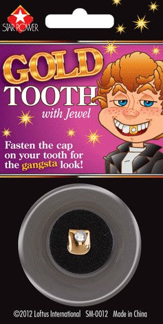 Loftus Pranks & Novelties 2990 Gold Tooth w/Jewel Prank