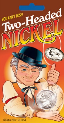 Loftus Pranks & Novelties 40 Two Headed Nickel Prank