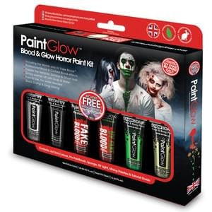 Loftus Pranks & Novelties 601206 PaintGlow Blood & Glow Horror Paint Kit