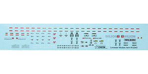 Lonestar Models 12040 HO Scale Wilson 43' Pacesetter Grain Trailer Decal Set