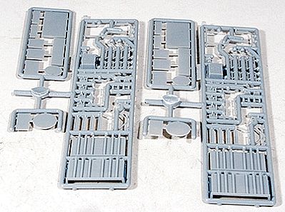 Lonestar Models 12106 HO Scale Trailer Landing Gear (2 Sets) -- Includes: Landing Gear, Tire Rack, Tool Box & Bulkheads