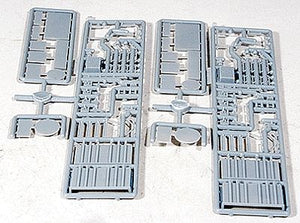 Lonestar Models 12106 HO Scale Trailer Landing Gear (2 Sets) -- Includes: Landing Gear, Tire Rack, Tool Box & Bulkheads