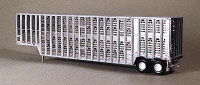 Lonestar Models 4205 HO Scale 50' Barrett Livestock Trailer - Kit -- Modern Style, Four-hand Hole