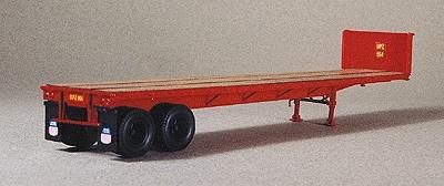 Lonestar Models 5011 HO Scale 40' Trailmobile Flatbed Trailer -- Union Pacific (Tuscan Red)