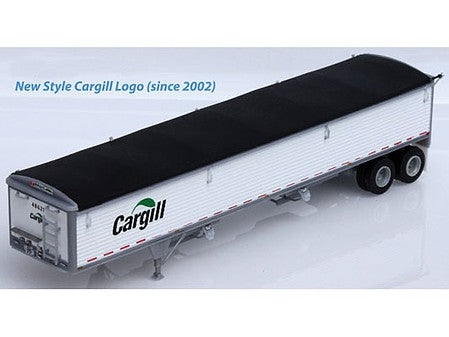 Lonestar Models 6020 HO Scale Wilson 43' Grain Trailer - Kit -- White, Cargill Decals for Trailer