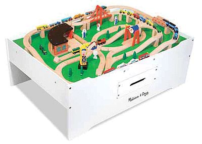 Melissa & Doug 2371 V Scale Train Play Table/Multiactivity Table