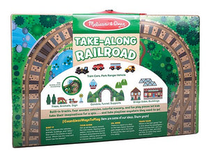 Melissa & Doug 30140 V Scale Take Along Tableotp Wooden Railroad